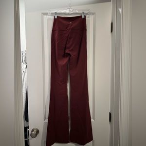 Red Merlot Lululemon Groove Flares